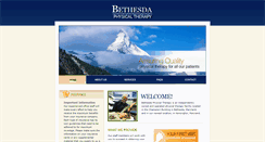 Desktop Screenshot of bethesdaphysicaltherapy.com